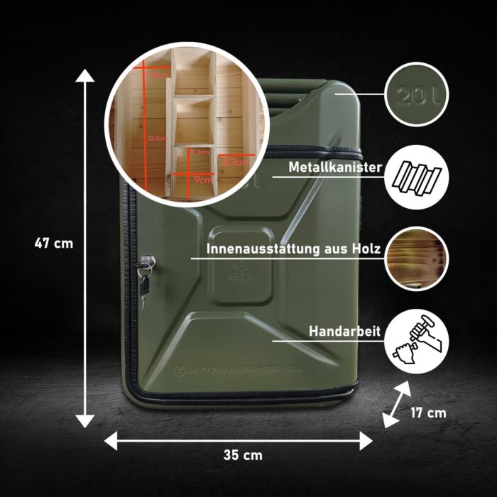 Grüner Kanister Bar (Whisky Modell) – Bild 3