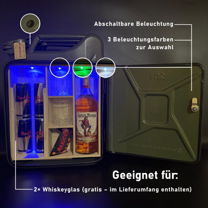 Grüner Kanister Bar (Whisky Modell) – Bild 5
