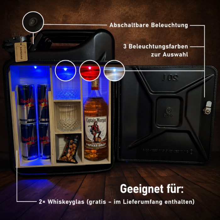 Schwarzer Kanister Bar (Whisky Modell) – Bild 4