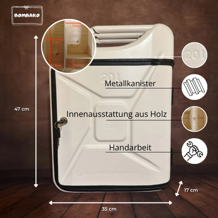 Weißer Kanister Bar (Biermodell) – Bild 2