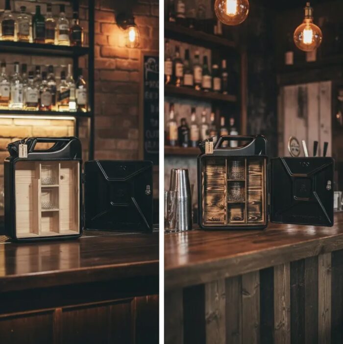 Schwarzer Kanister Bar (Whisky Modell) – Bild 3