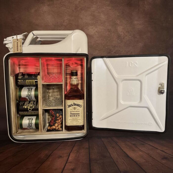 Weißer Kanister Bar (Whisky Modell) – Bild 3